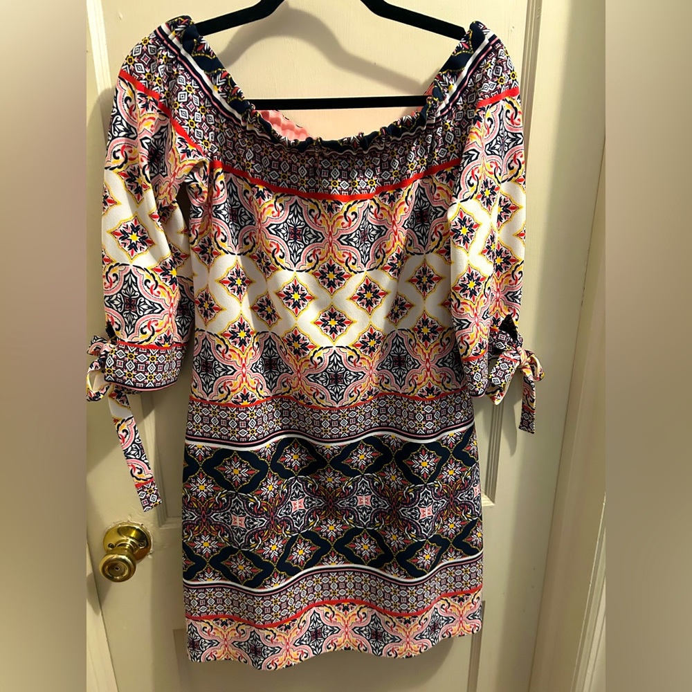 Vince Camuto off the shoulder boho shift dress women’s 6 new without tags‎